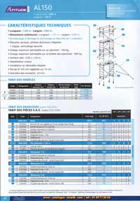 base standard echafaudage roulant acier