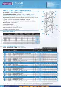 base standard echafaudage roulant acier